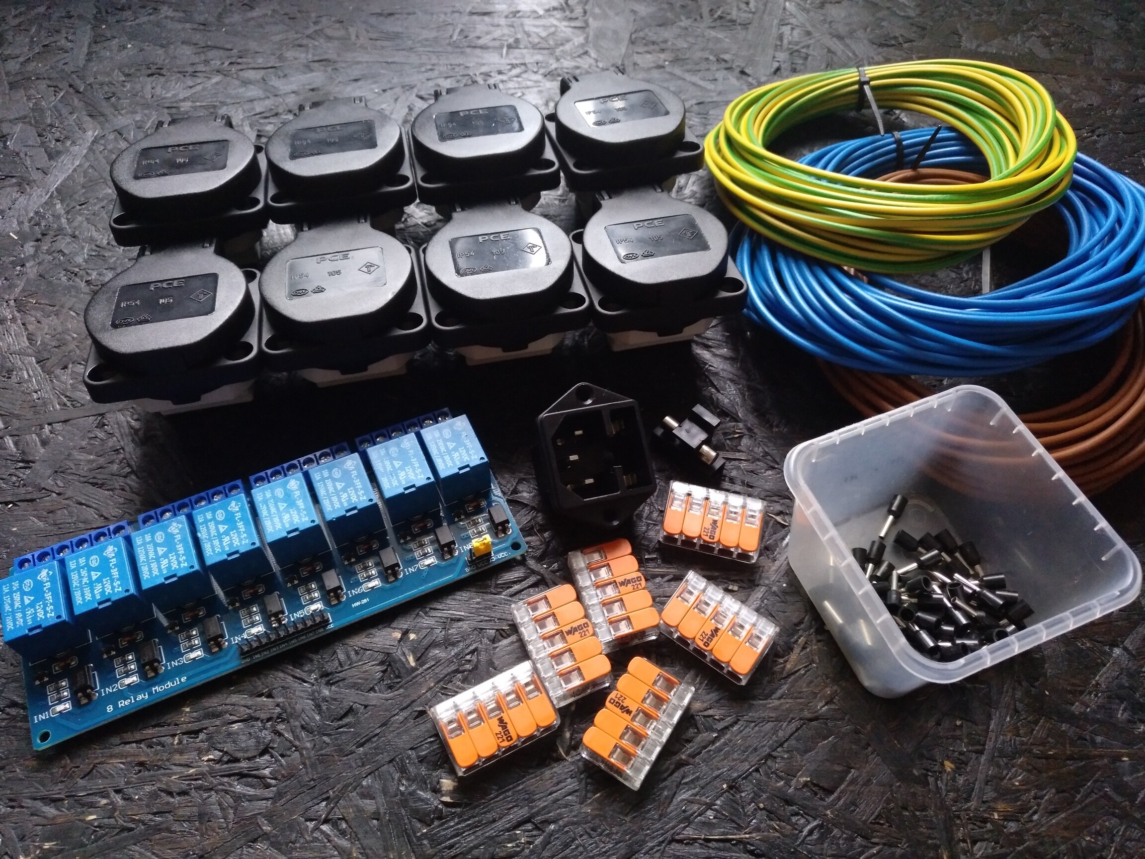 electrical components for the "high voltage" side